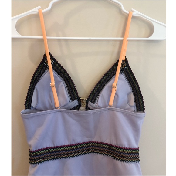 ASOS River Island Lilac Stitch Detail Swimsuit - Picture 11 of 12